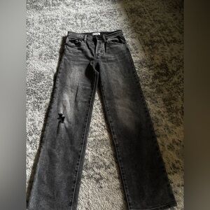 Anthropology Pistola Cassie High Rise Straight Leg Jeans Black Size: 25/ US 2